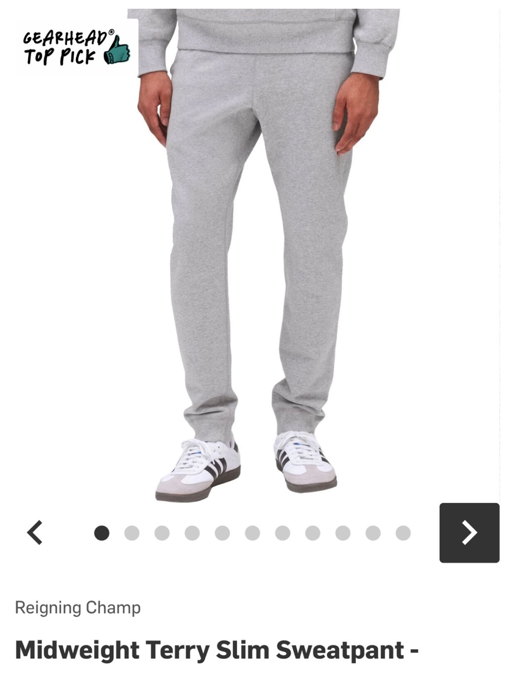 Reigning Champ Light Gray Sweatpants - Men's Joggers